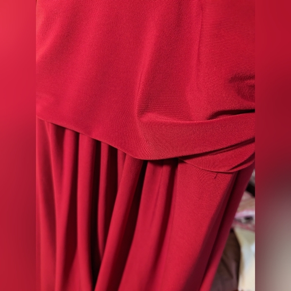 JONES New York Fuschia pink halter ruched dress gunmetal metallic hardware - Picture 6 of 8